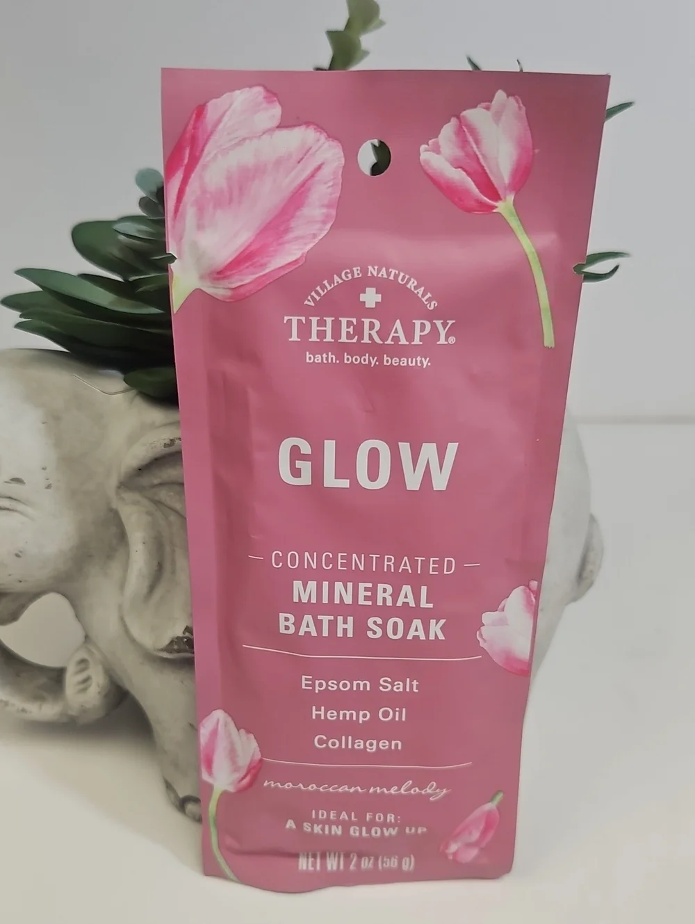 VILLAGE NATURALS THERAPY BATH & BODY BEAUTY BREATHE, CONFORT, & GLOW EPSOM SALTS